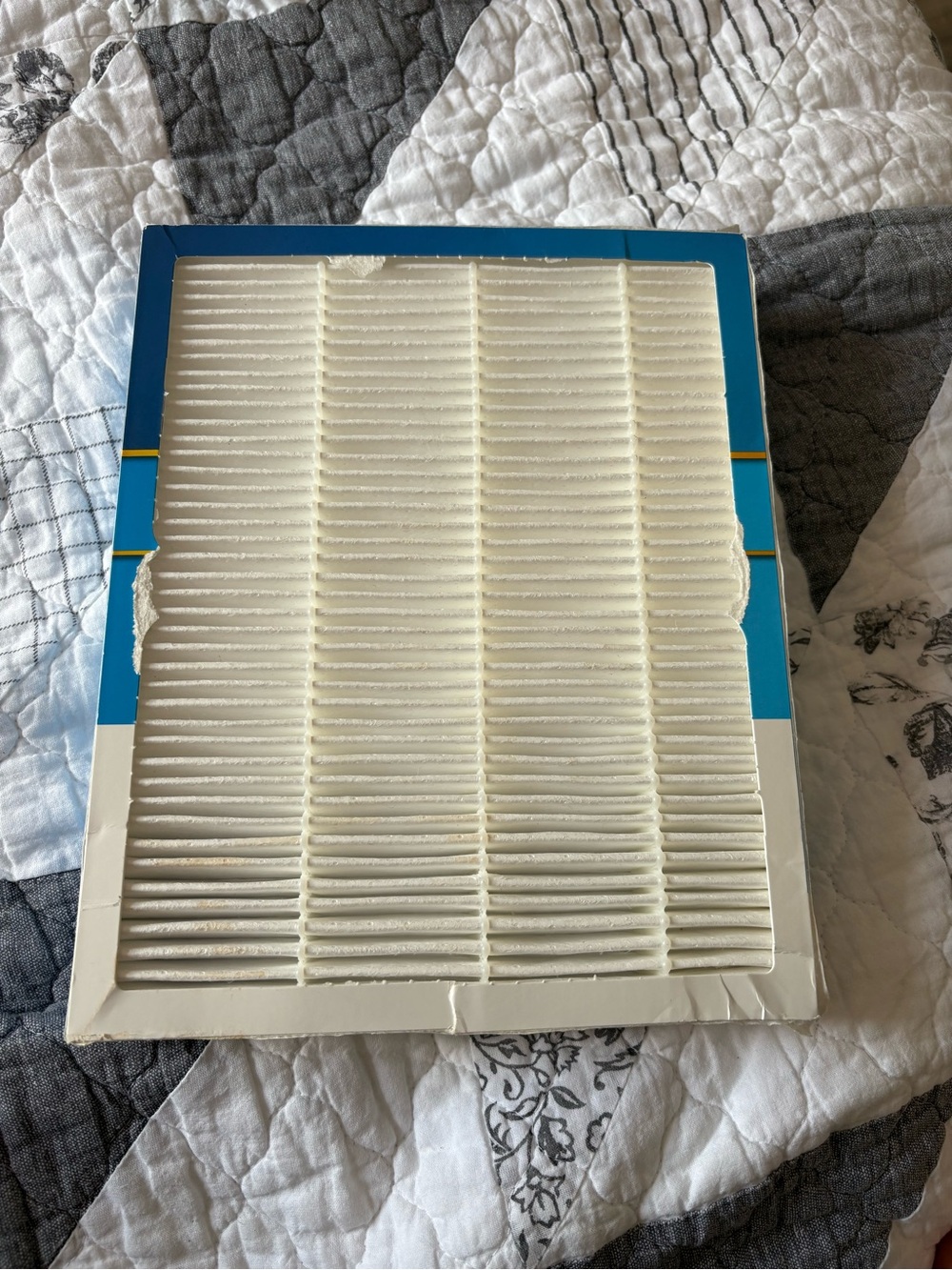 White Pleated Home Air Filter - Unbranded